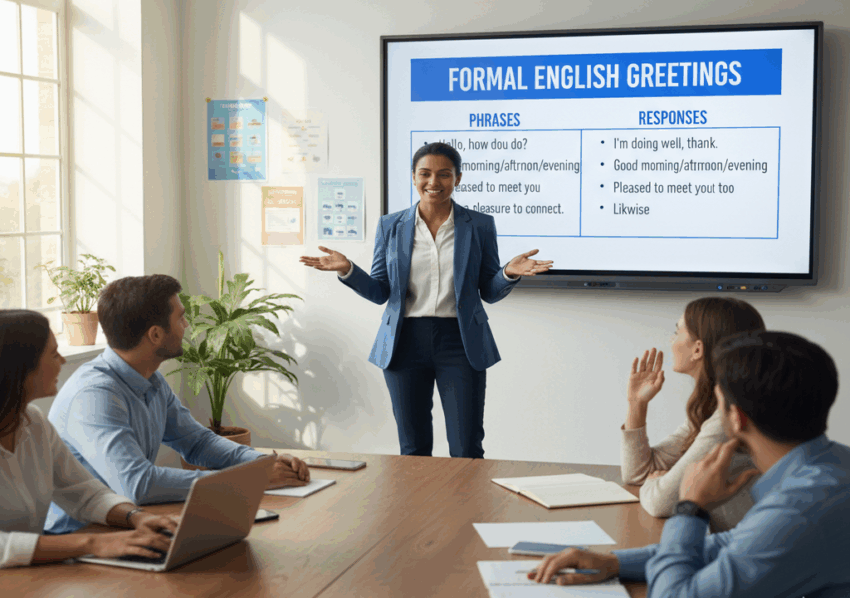 Saluti formali in inglese