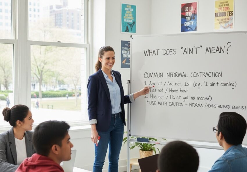 Ain’t: cosa vuol dire e come si forma