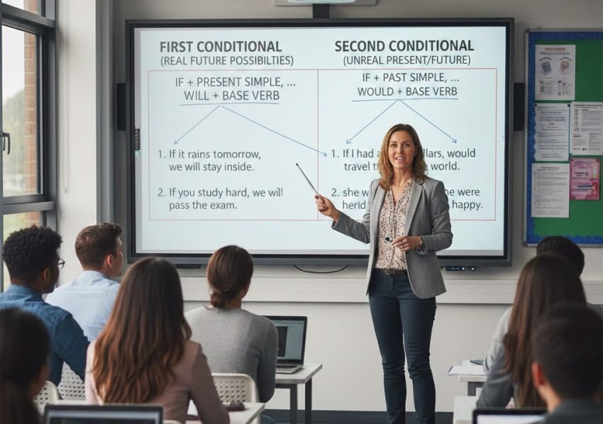 First e second conditional